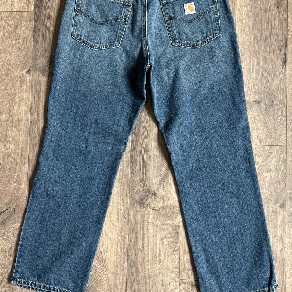 Carhartt Men's Straight Leg Blue Denim Jeans